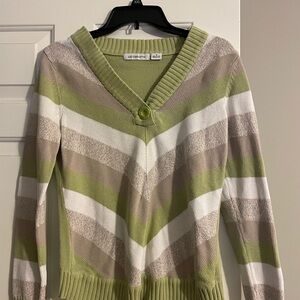 Liz Claiborne striped sweater